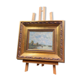 Framed painting