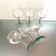 Set 6 vintage balloon glasses from Alsace