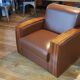 Armchair leather art deco