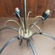 Hanging lamp 6 branches tulips vintage glass 50/60