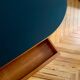 French desk "Prouve" in walnut, bronze and rubber from the 1970s.