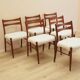 Set of six teak chairs, Danish design, 1960s, made in Denmark