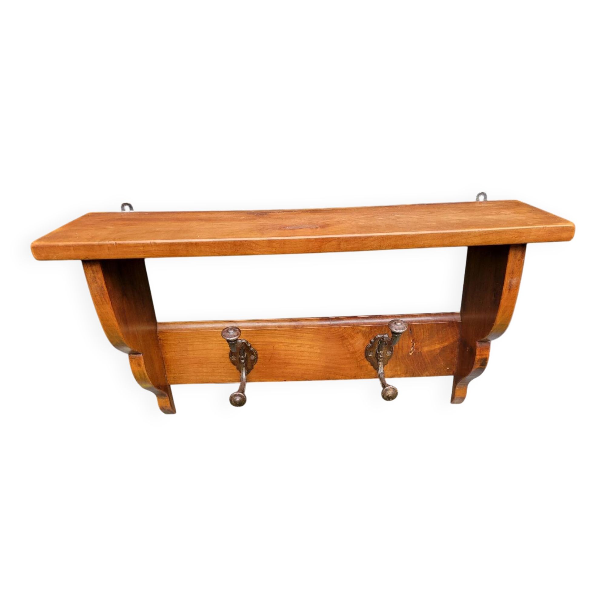 Walnut coat rack and hat rack