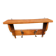Walnut coat rack and hat rack
