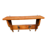 Walnut coat rack and hat rack