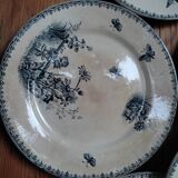 7 Tsarina dessert plates by Sarreguemines