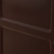 Tito Agnoli for Matteo Grassi leather dining table and six chairs