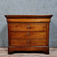 Lady chest of drawers Louis Philippe period in solid walnut around 1830