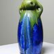 Petit vase grès émaillé ancien 1900-1910 attribué à Méténier émaux cristallins