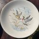 Set of 5 flat plates in Gien earthenware, Primefleur collection.