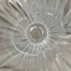 Large Art Deco fan vase in Arques crystal, France 1950