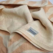 Linen cushion cover, beige and orange zebra pattern, 57 x 37 cm, Chhatwal & Jonsson