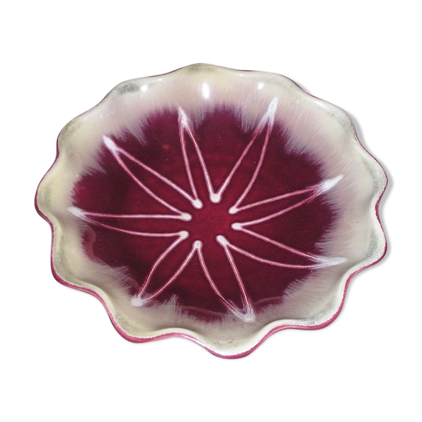 1960 polylopped ceramic fruit cup, Dumler - Breiden HOHR