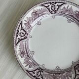 Plate with purple oriental decoration