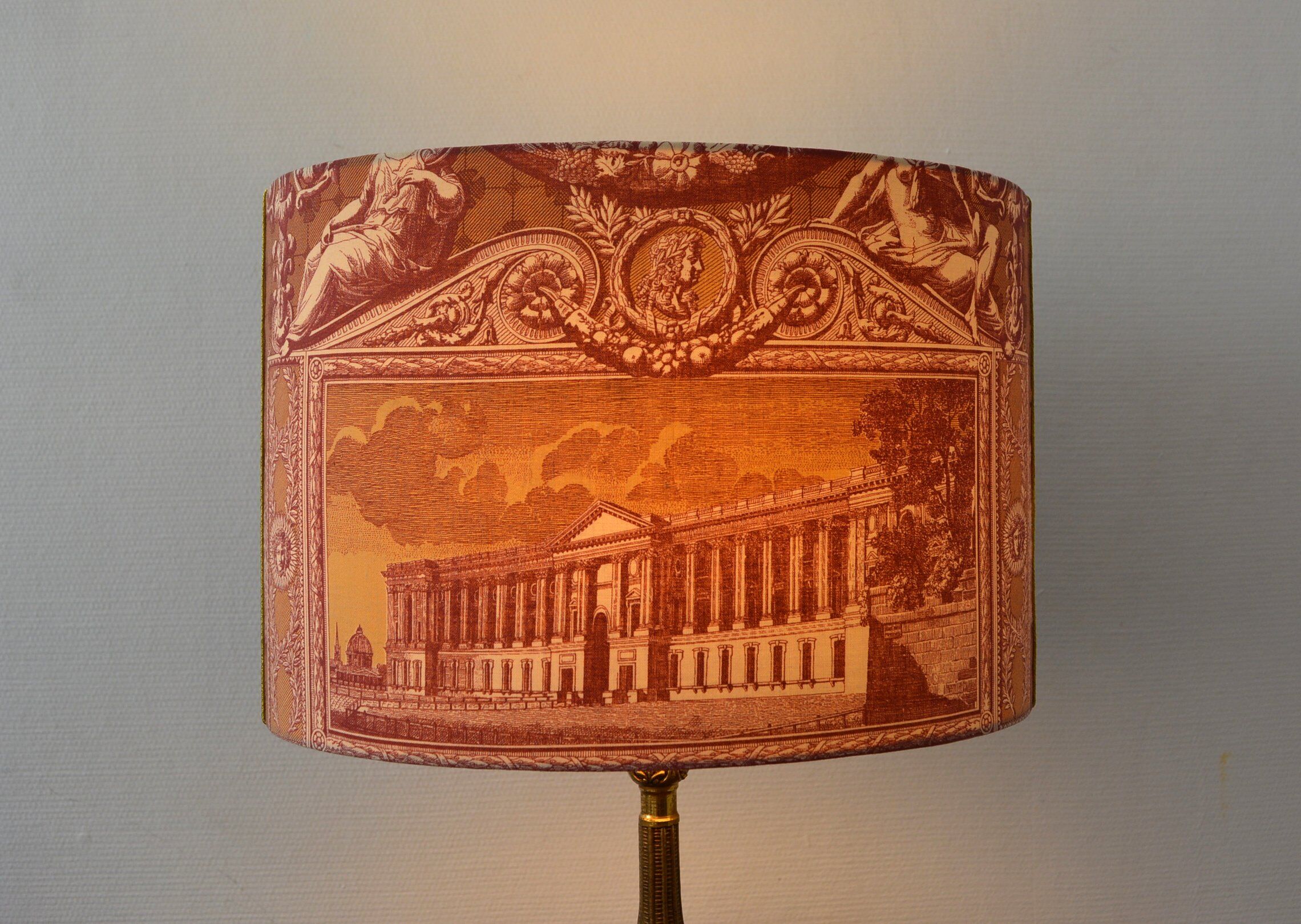 Abat-jours toile de Jouy motif "Monuments de Paris"