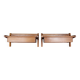 Paire de tables de chevet flottantes rares Borge Mogensen en teck des années 1950 par Dyrlund Danemark
