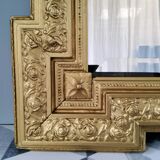 Golden mirror 93x63cm