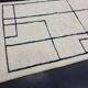 Beni Mrirt rug in handmade white wool, size 150 x 260 cm