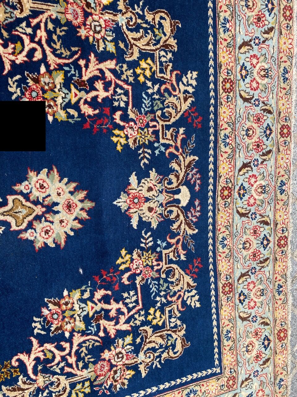 Persian carpet Ghoom wool and silk 138x214 cm
