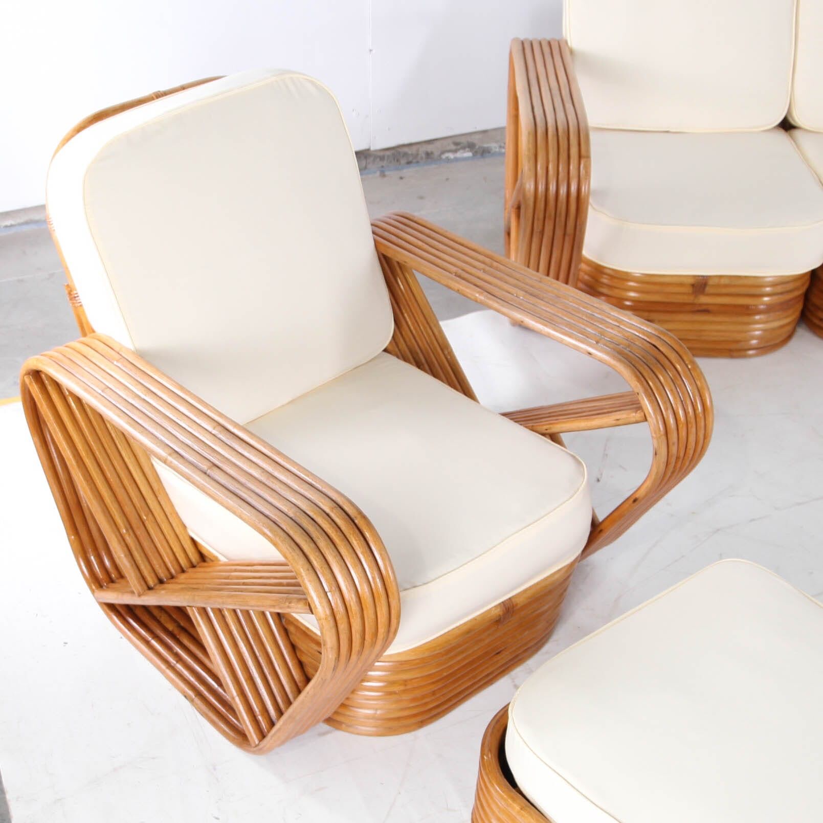 Salon en rotin de Paul Frankl