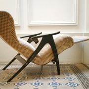 Fauteuil Wing chair à système de relaxation année 50/60