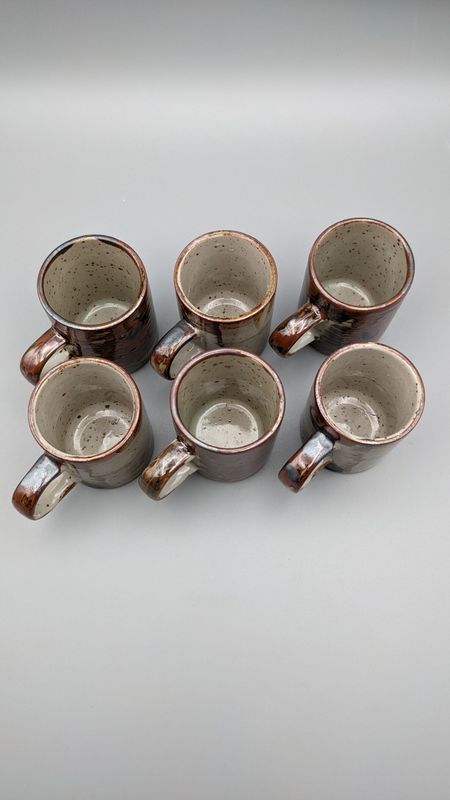 Lot de 6 tasses à café expresso Grès paysan Japon