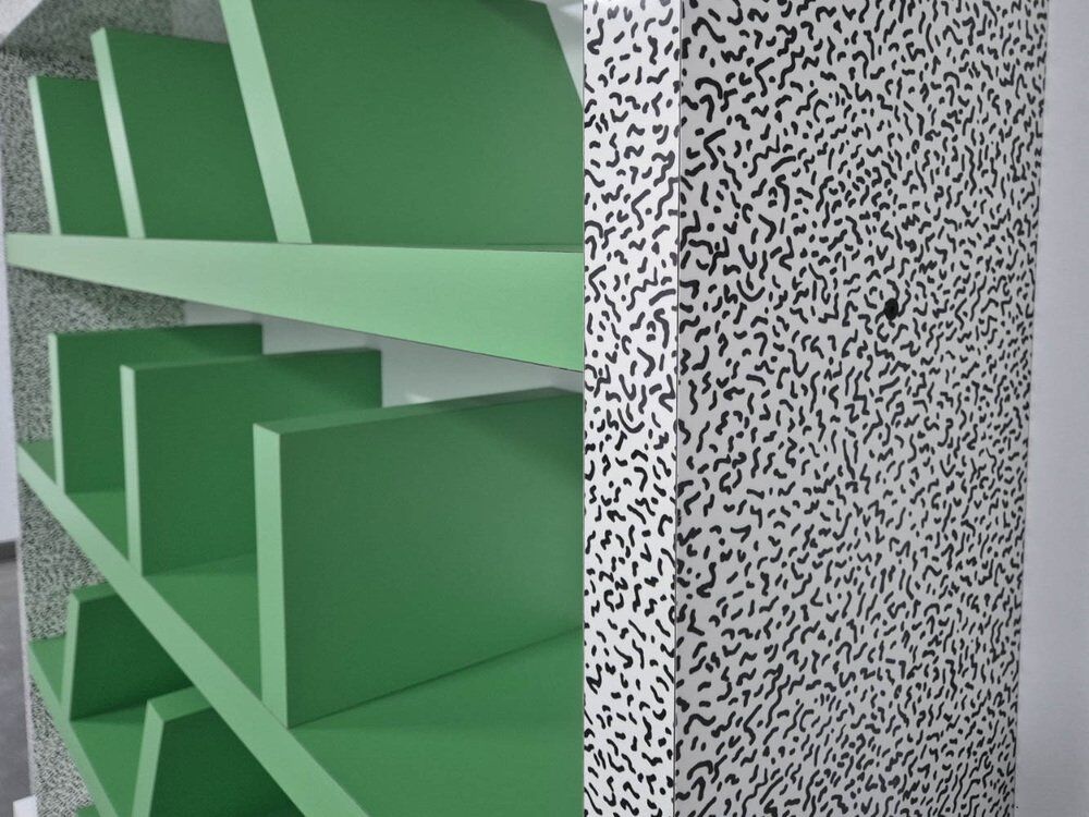 Suvretta bookcase by E. Sottsass for Memphis Milan
