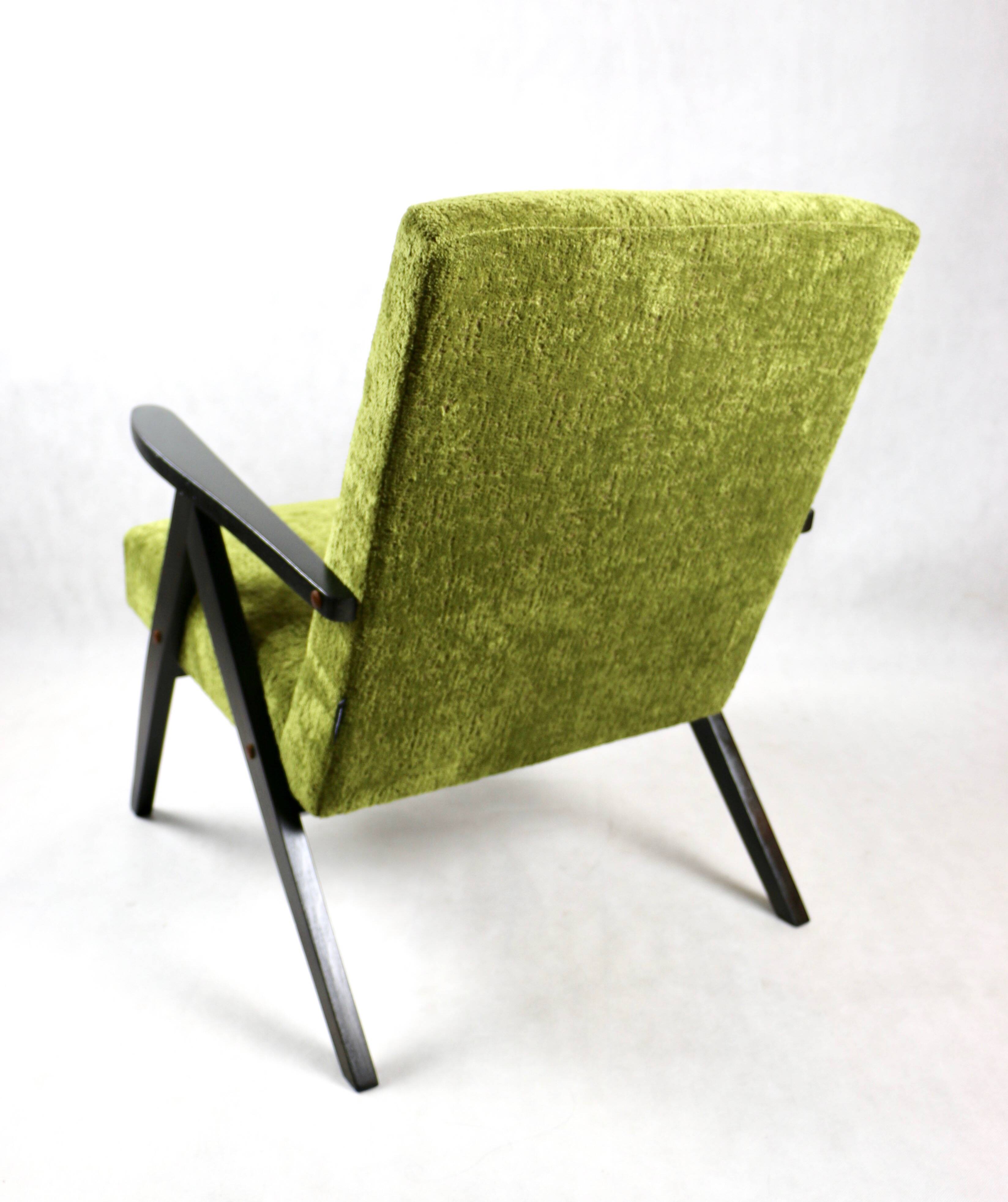Fauteuil Vintage Modèle B-310 Vert Olive, 1970