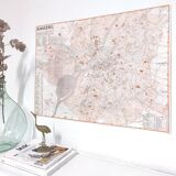 Angers vintage map 74x54cm