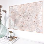 Angers vintage map 74x54cm