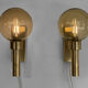 Pair of wall lights/sconces "Bodegalampet" by Vitrika. Denmark 1970s
