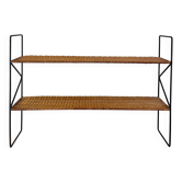 Rattan and metal shelf dlg Raoul Guys