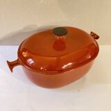 Le Creuzet enameled cast iron casserole dish