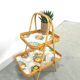 Rattan serving table