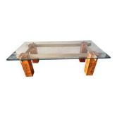 Gabriella Crespi (1922-2017) - Table basse en placage de loupe