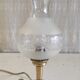 Table lamp in gilded brass and glass - mid 20th century.