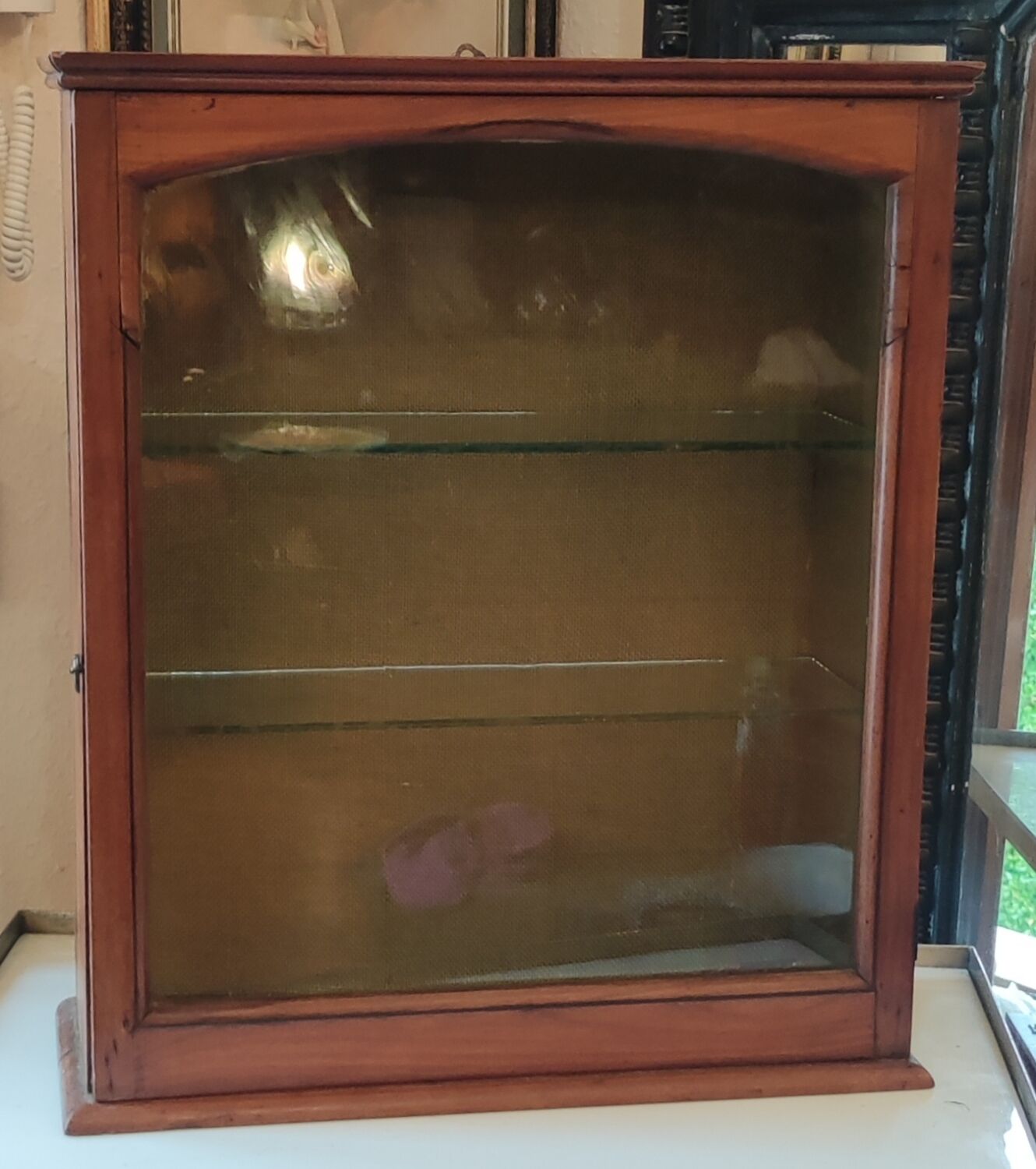 Old wall display case