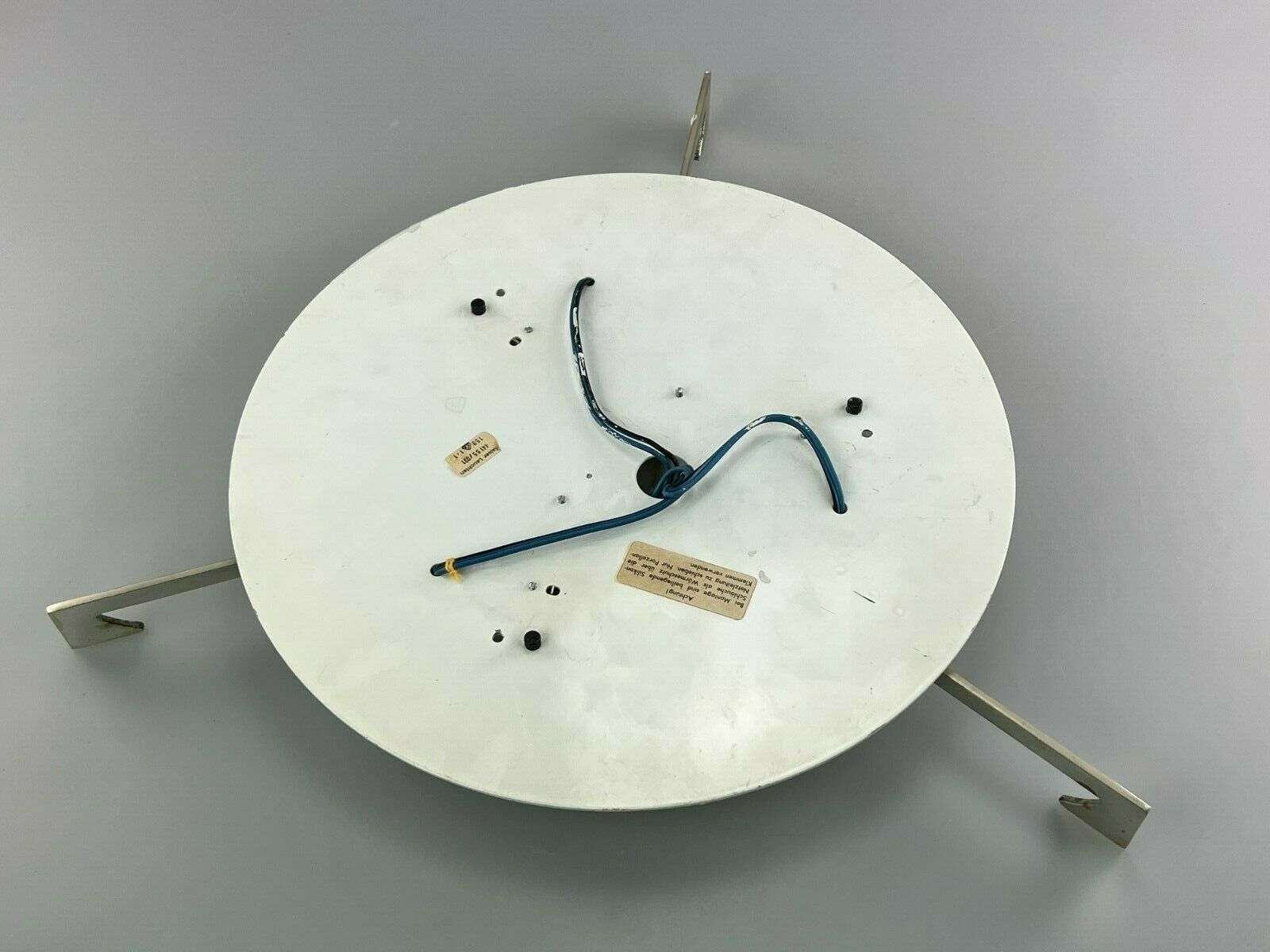 60s 70s Lamp Luminaire Plafoniere Flush Mount Ice Glass Kaiser Leuchten
