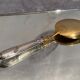 Ice shovel late nineteenth handle in Louis XV style silver