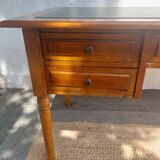 Green leather top desk