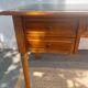 Green leather top desk