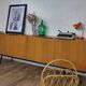 Scandinavian teak and metal sideboard