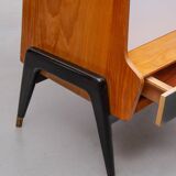 Oswald Vermaercke Sideboard with Black and White Sliding Doors, 1950s for V