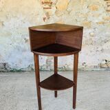 Vintage corner shelf on tripod legs, circa 50/60