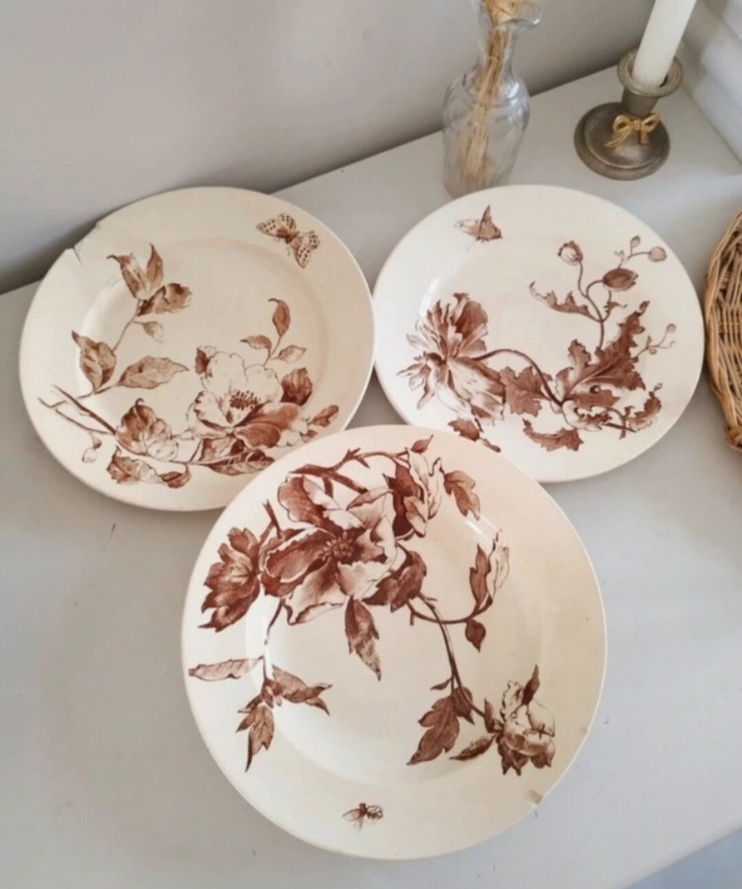 Set of gien summer plates