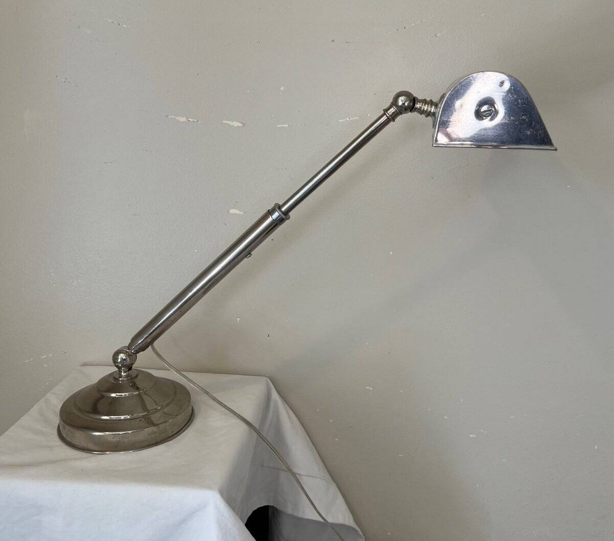 Art Deco chrome lamp