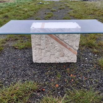 Mactan stone coffee table