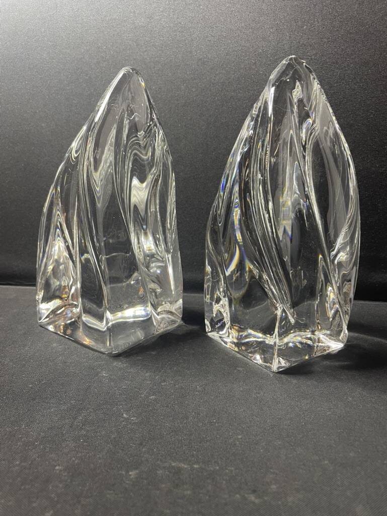 Pair of Daum France bookends