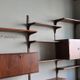 Modular rosewood wall bookcase by Thygesen and Sorensen for Hg Furniture, 1960