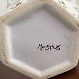 Moustiers earthenware vase, 40 cm